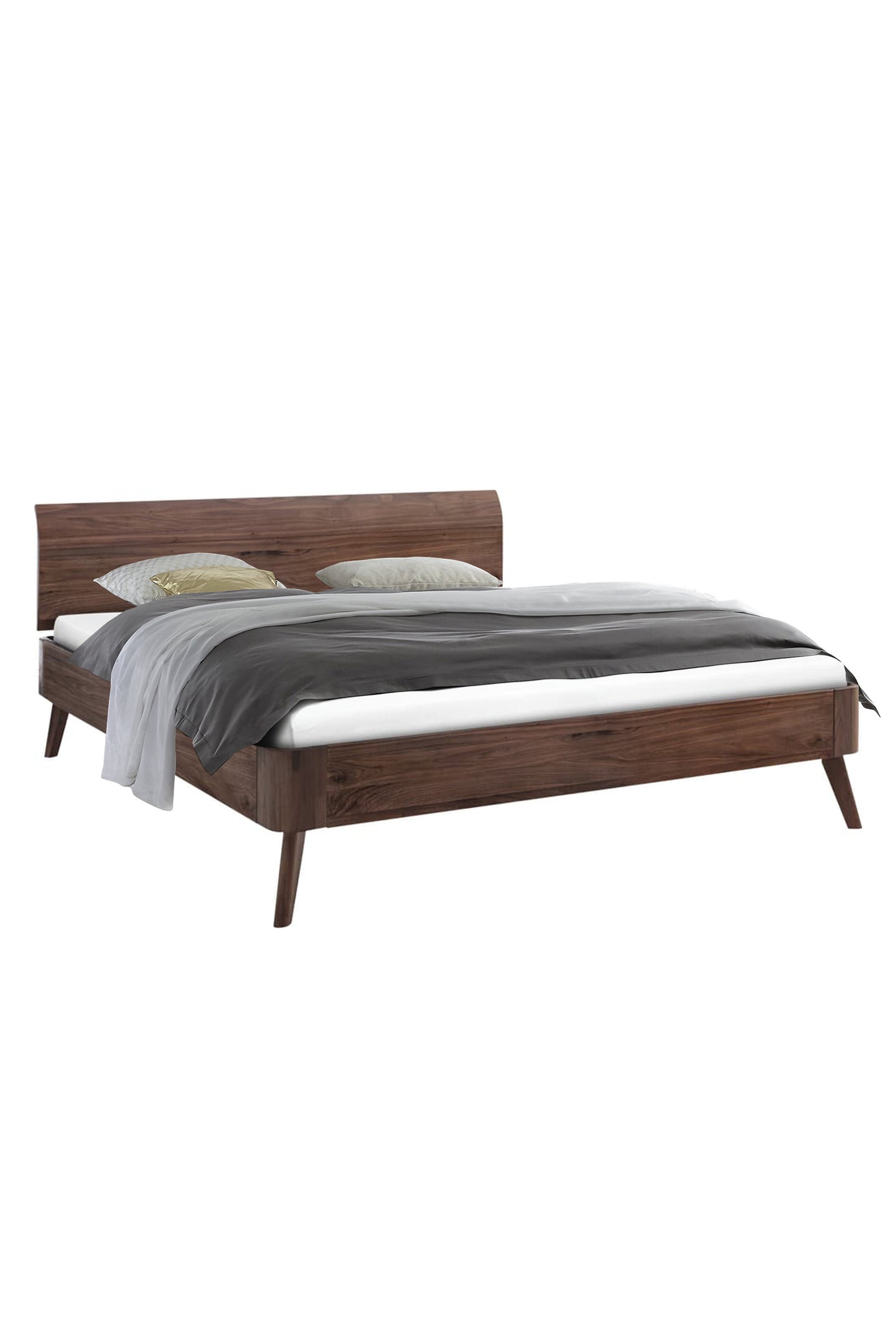 Bett Fineline Nussbaum massiv 180x200 cm (ab Ausstellung)