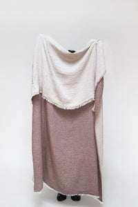 Musselin Plaid Emil aubergine