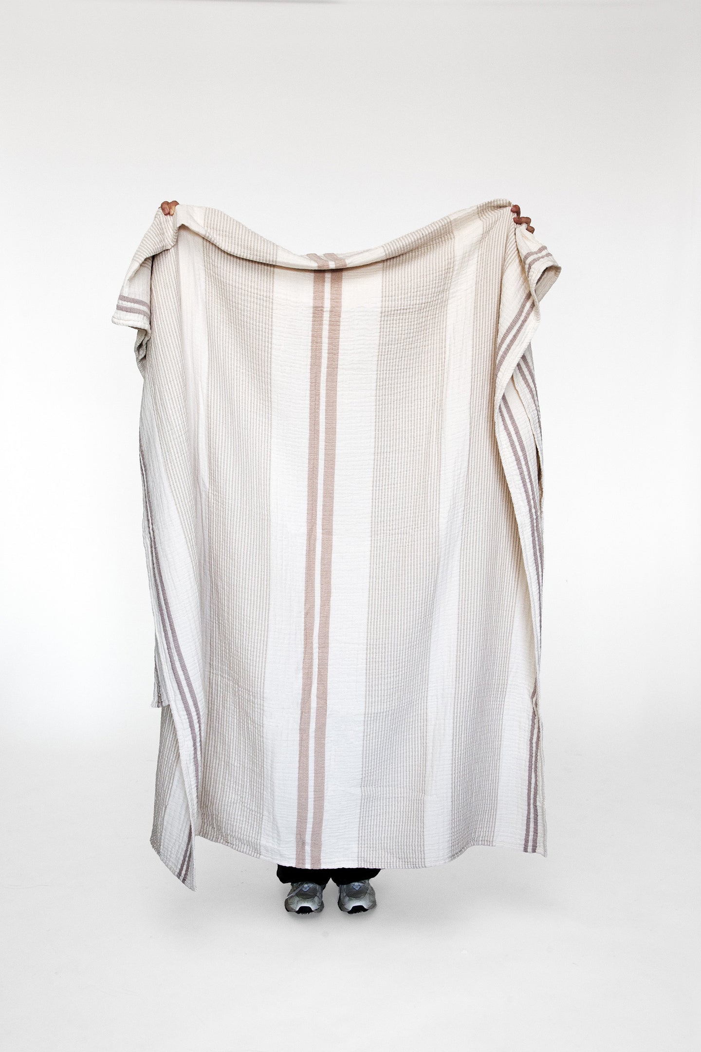Musselin Plaid Nils beige/schlamm