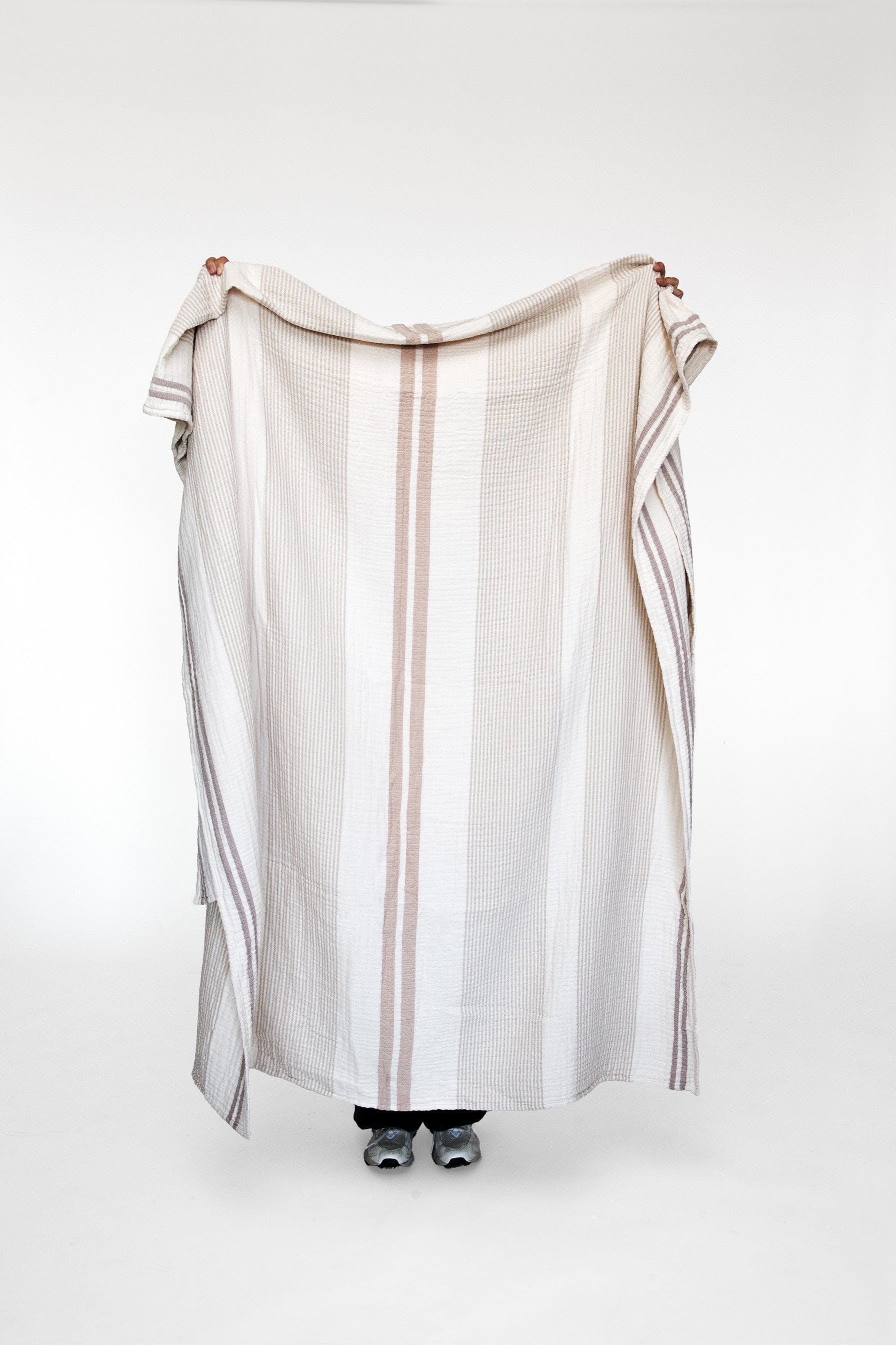 Musselin Plaid Nils beige/schlamm