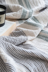 Musselin Plaid Nils beige/anthrazit