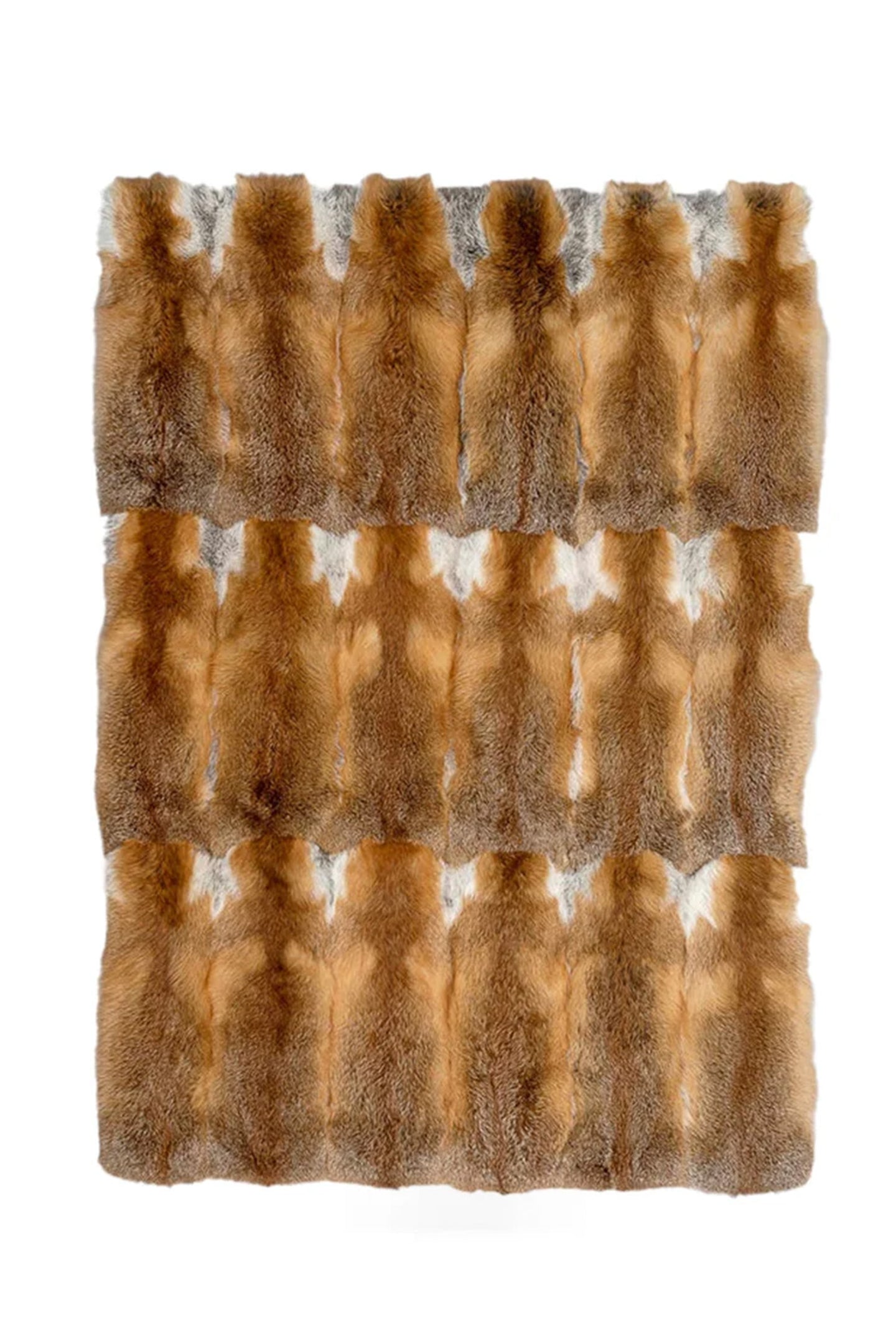 Fox fur blanket bed cover 140x200cm