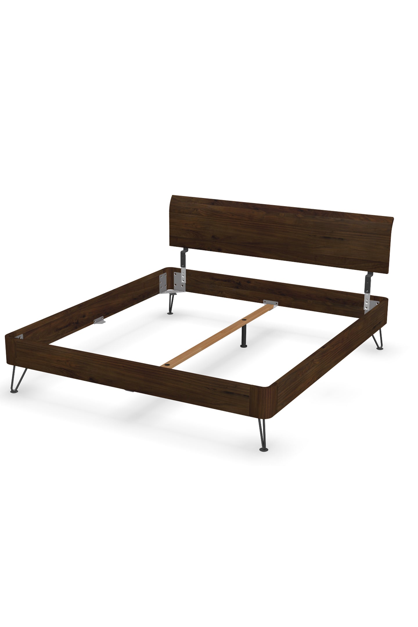 Bett Fineline Nussbaum massiv 180x200 cm (ab Ausstellung)