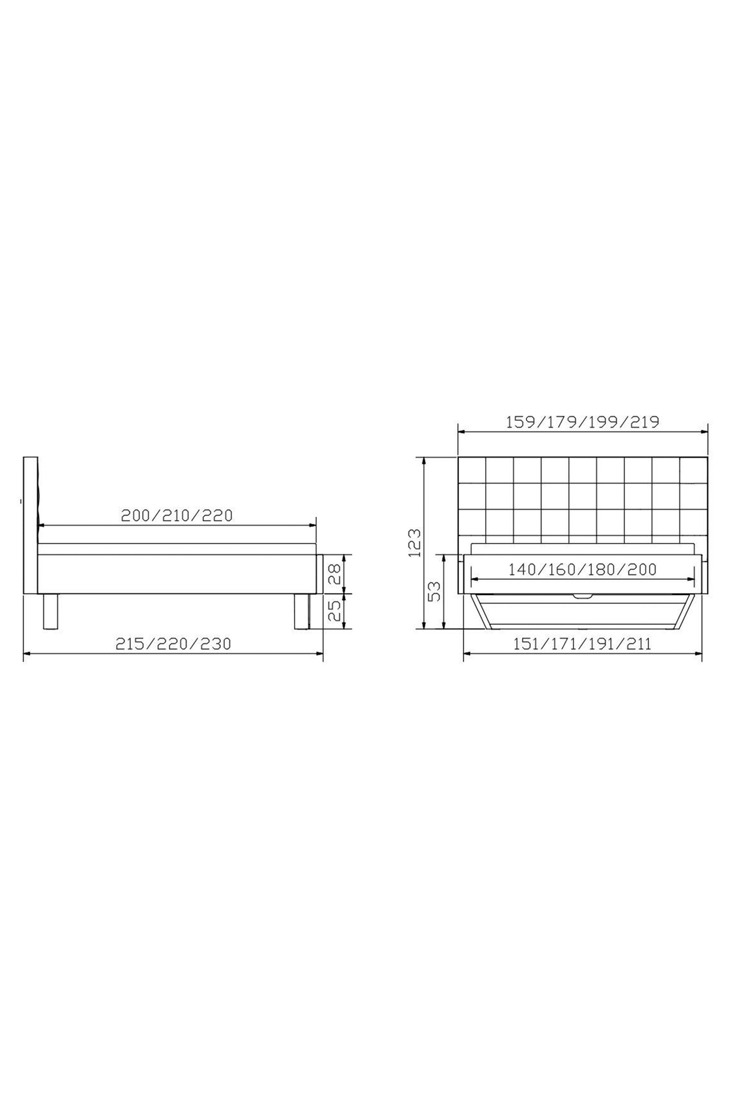 Hasena Bed Dream Line - Lungo