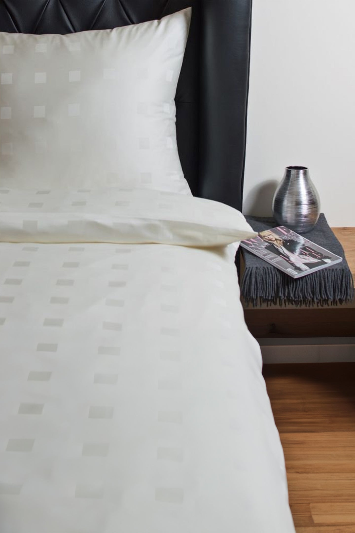 HEFEL Bed Linen - Cube Ivory