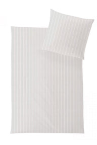 HEFEL bed linen - stripes ivory