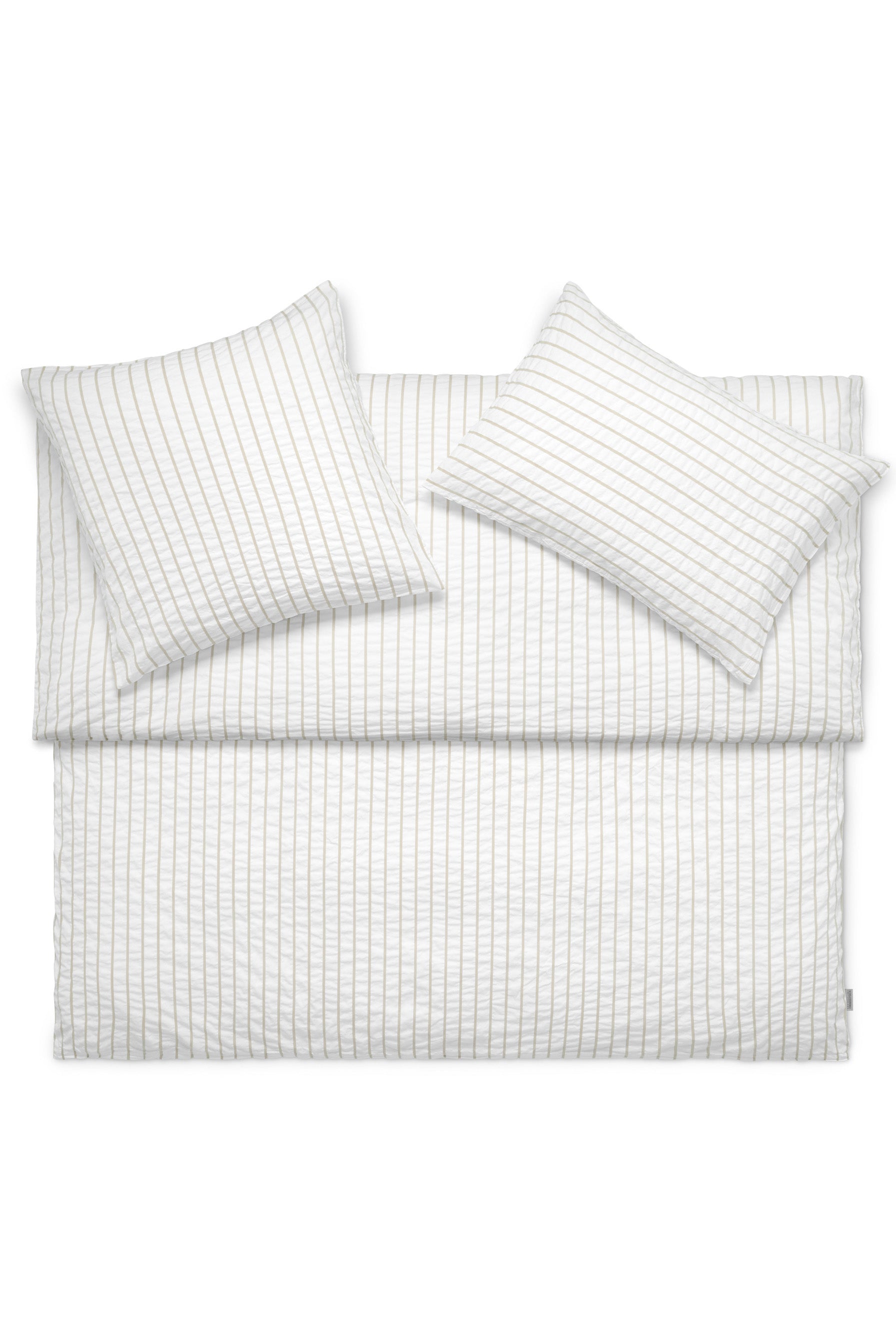 Seersucker Bettwäsche LENNY beige