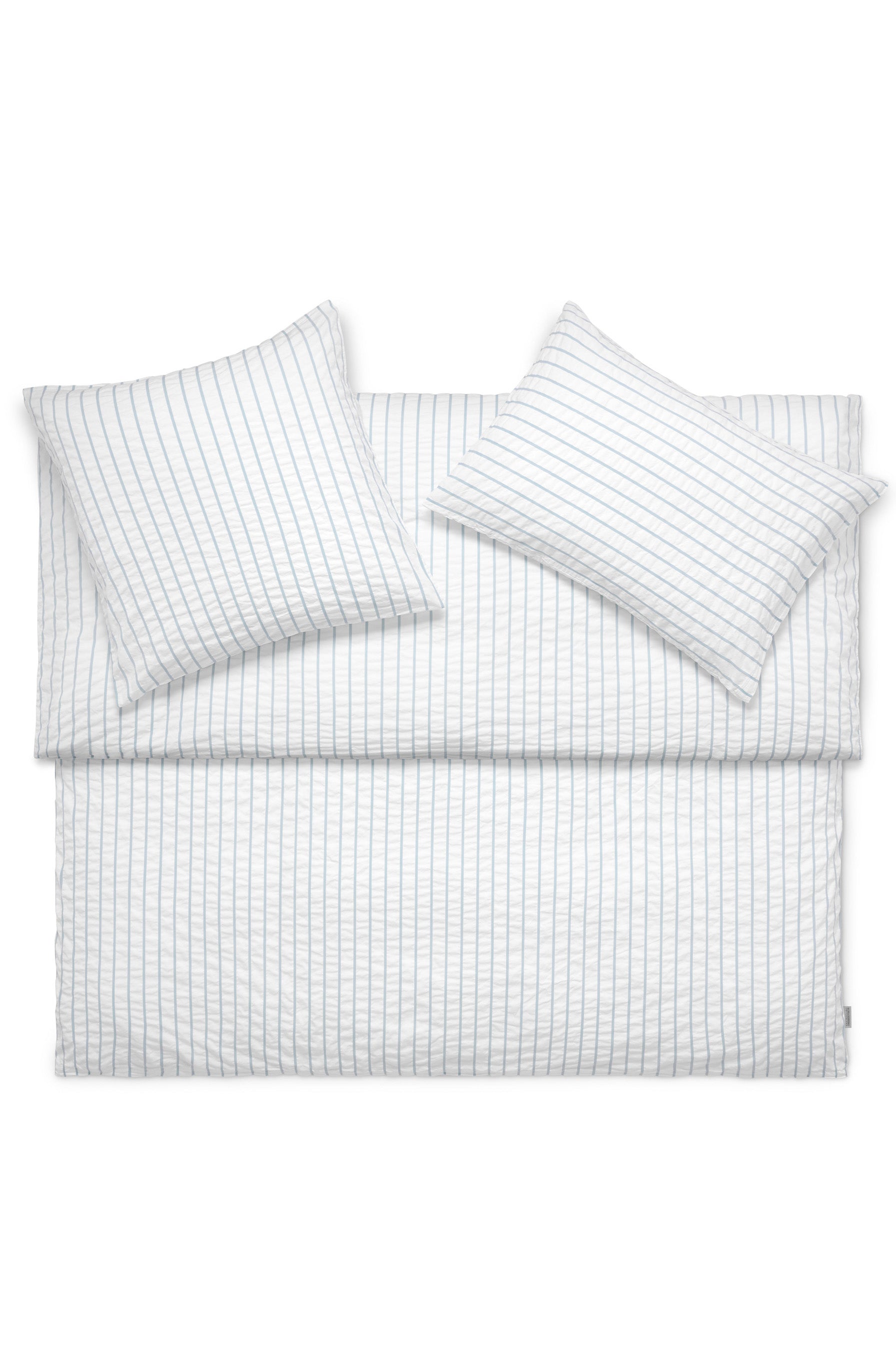 Seersucker Bettwäsche LENNY bleu