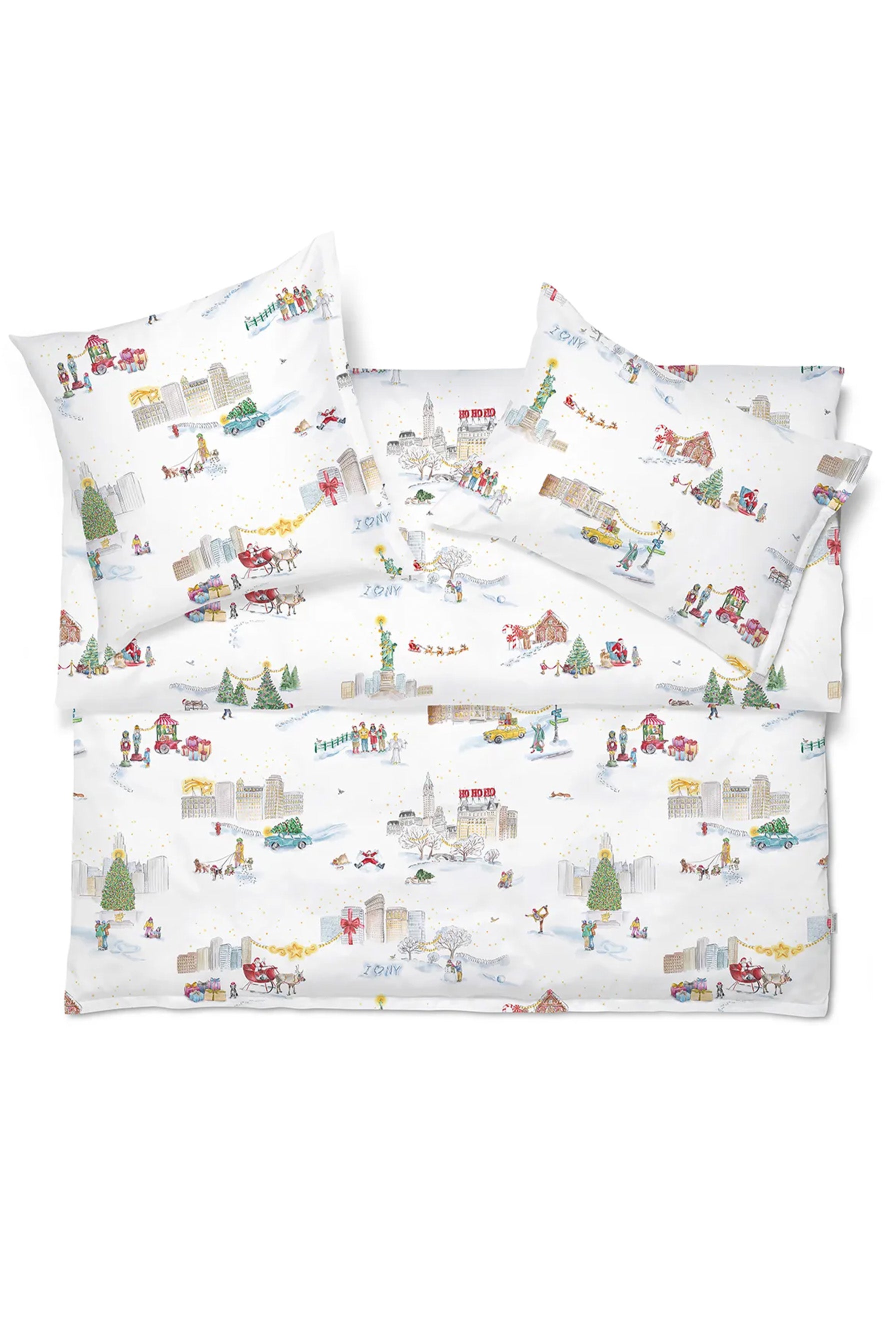 Satin Bettwäsche SANTA IN NY