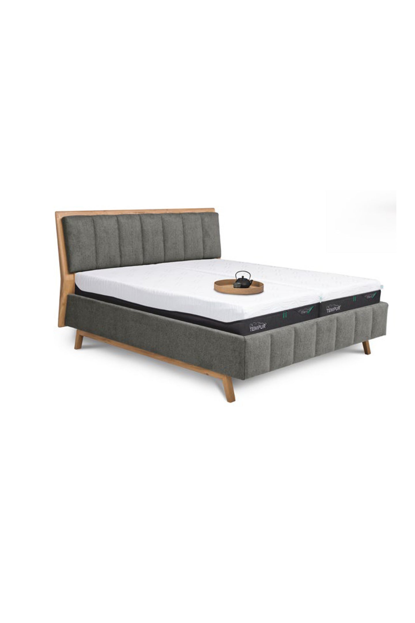 TEMPUR® Design Bett LINES Nappaleder