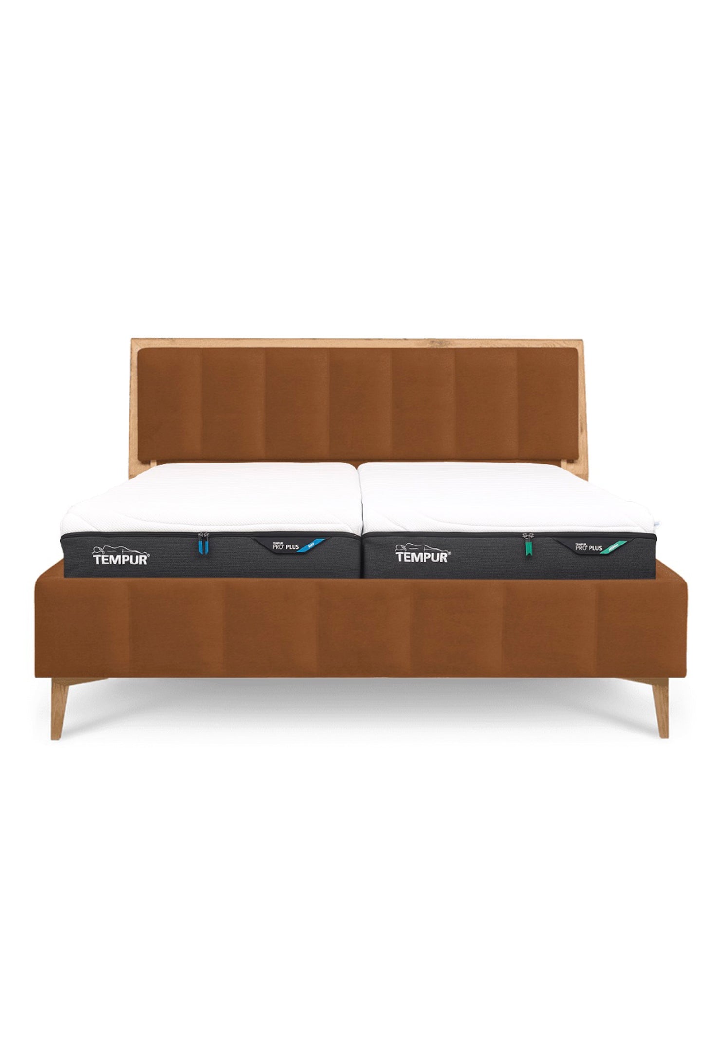 Design Bett LINES in Nappaleder