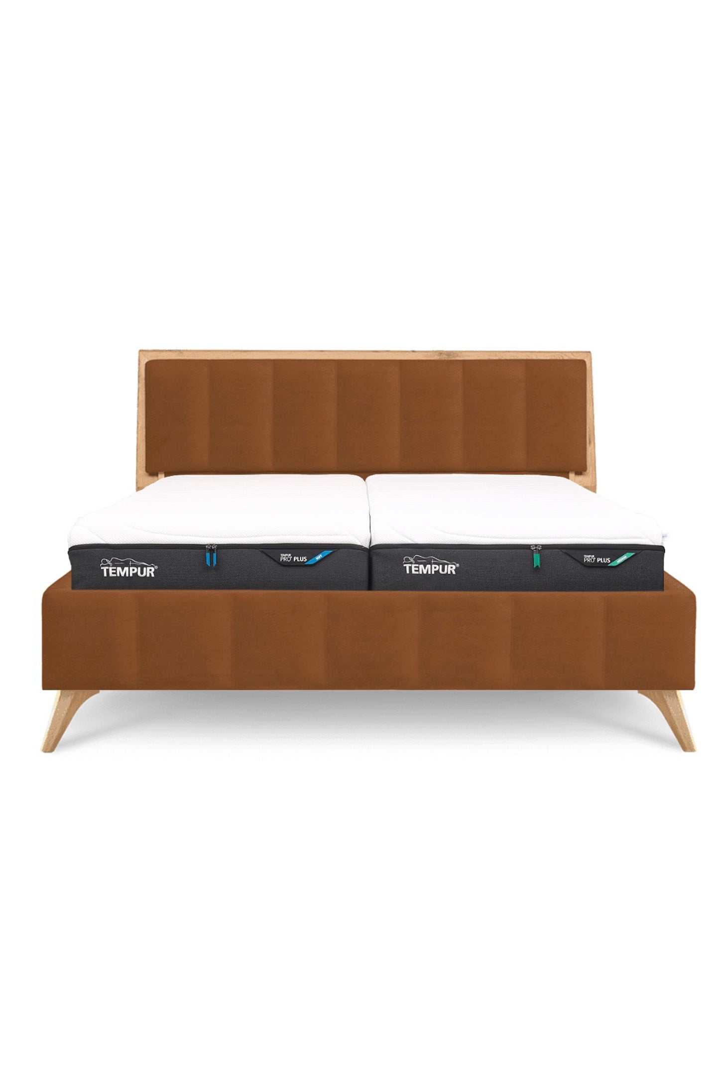 Design Bett LINES in Nappaleder