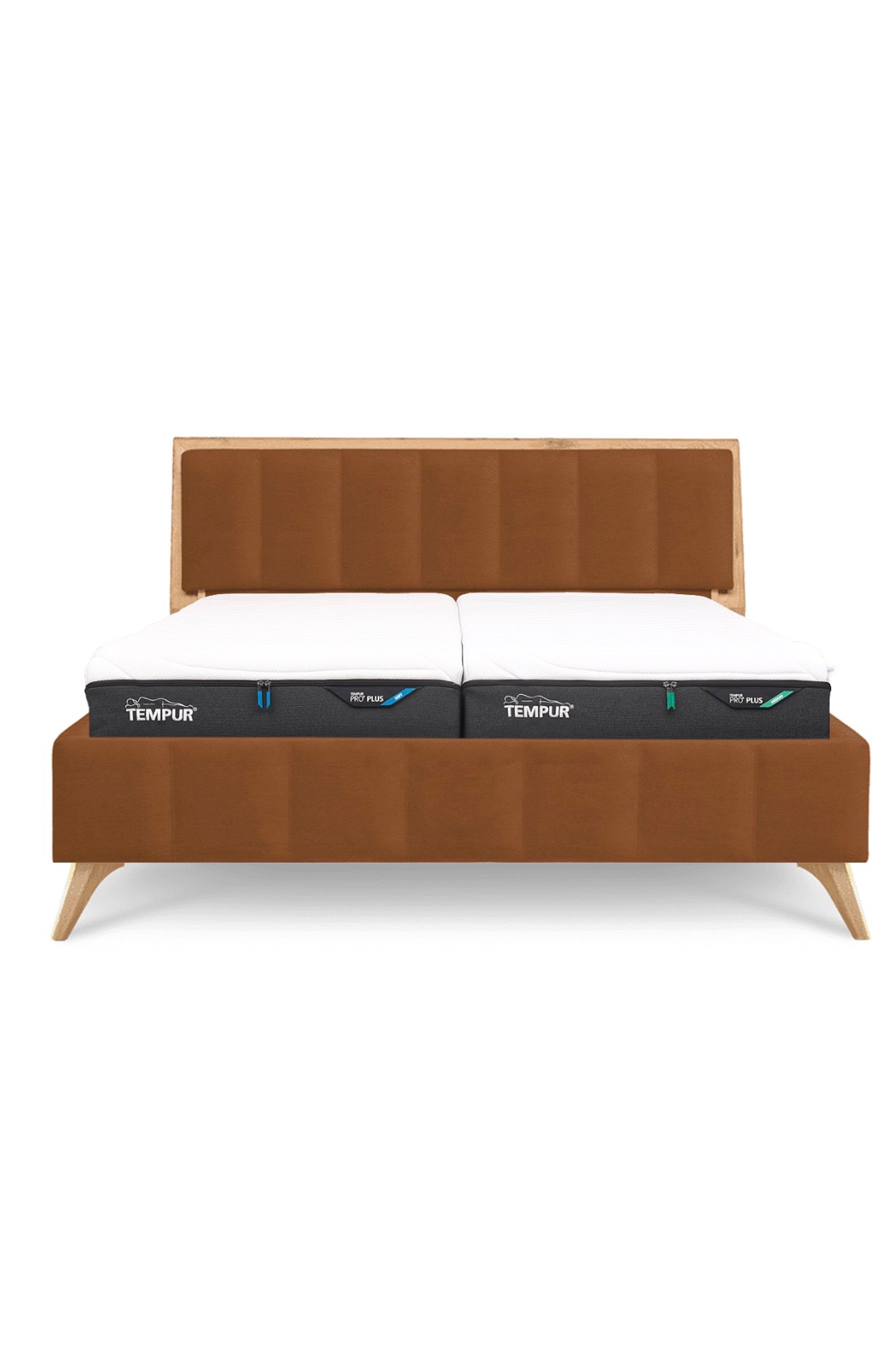 Design Bett LINES in Nappaleder