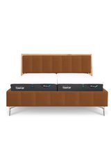 Design Bett LINES in Nappaleder