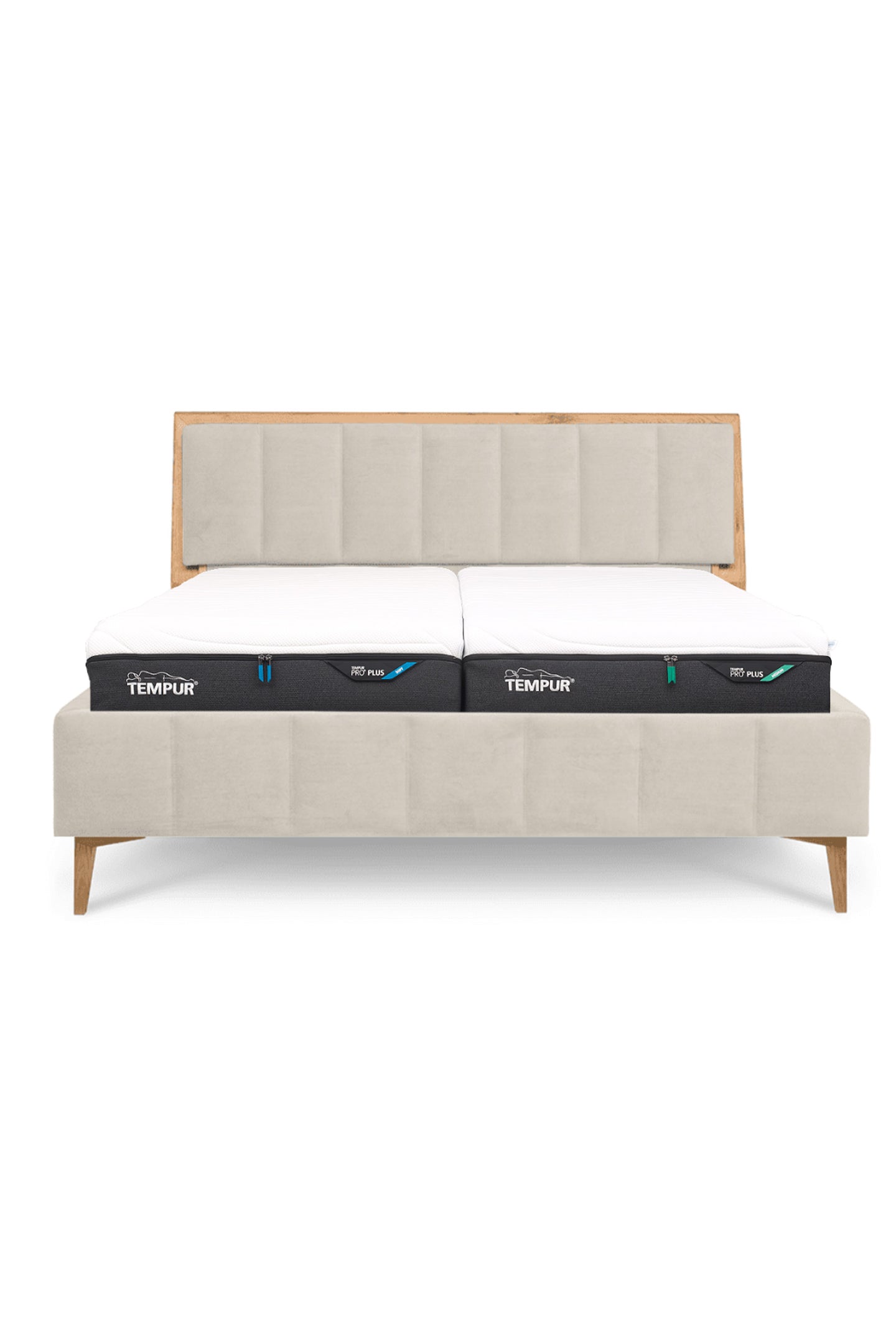 Design Bett LINES in Samtoptik