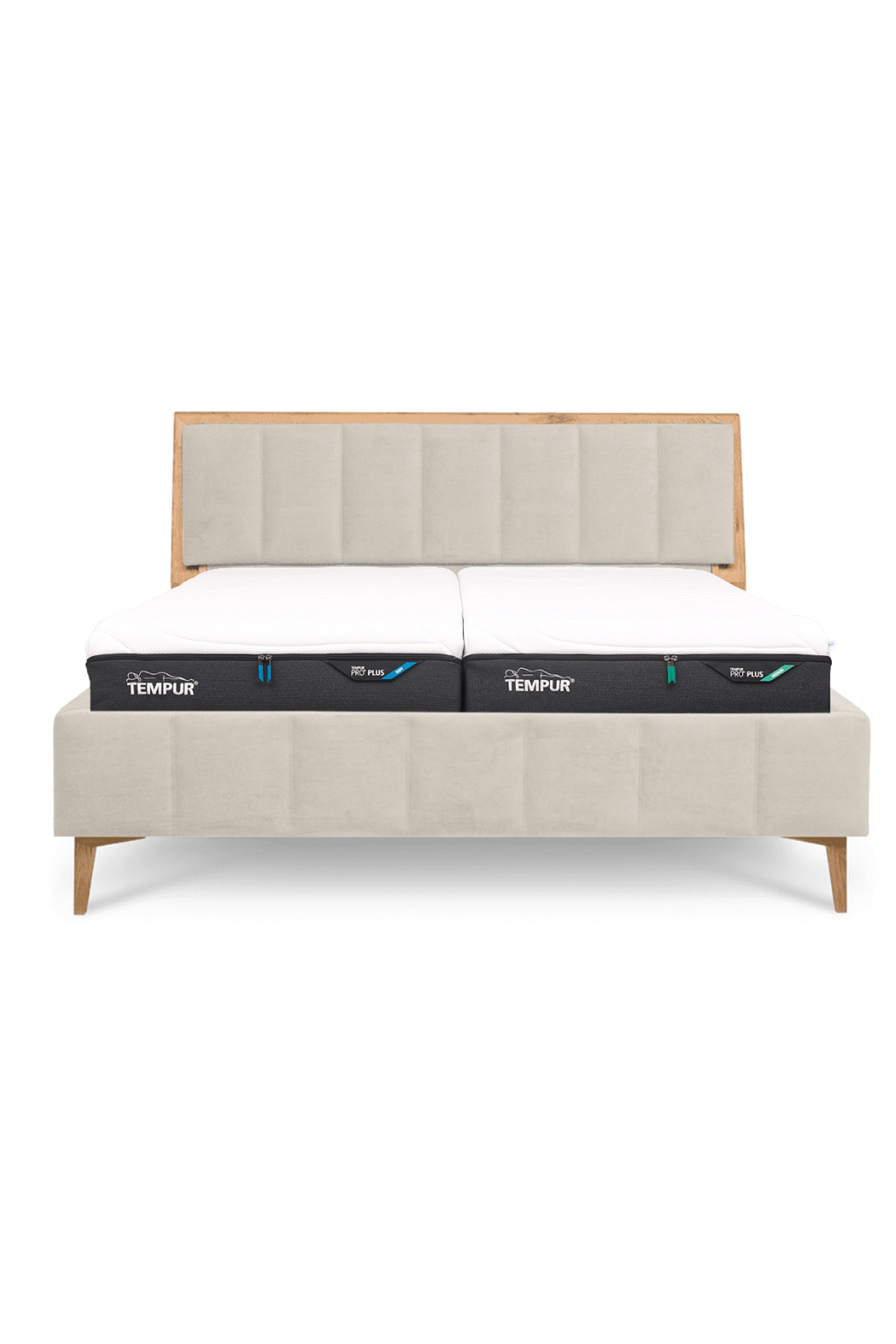 Design Bett LINES in Samtoptik