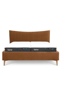 Design Bett PURE in Nappaleder