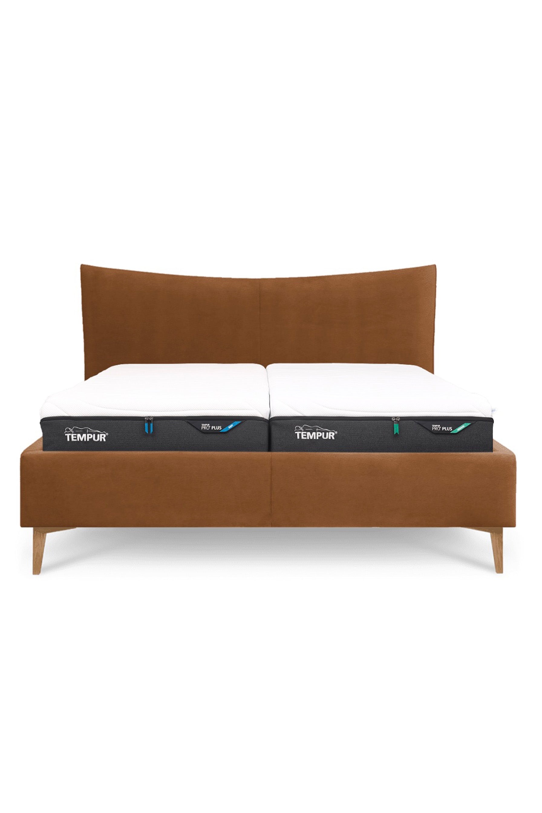 Design Bett PURE in Nappaleder