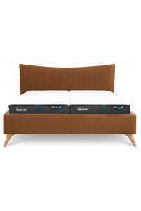 Design Bett PURE in Nappaleder