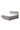 Classic Boxspringbett Ash Grey Stoff Flat getrennt mit Matratzen