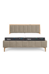 Design Bett LINES in Samtoptik