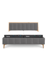 Design Bett LINES in Nappaleder