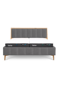 Design Bett LINES in Nappaleder