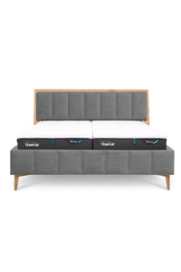 Design Bett LINES in Samtoptik