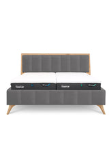 Design Bett LINES in Nappaleder