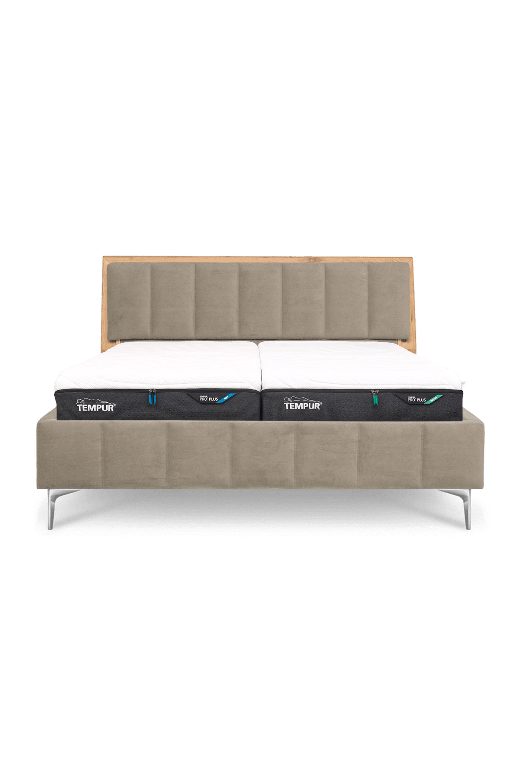 Design Bett LINES in Samtoptik