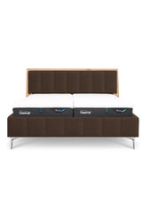 Design Bett LINES in Nappaleder