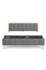 Design Bett LINES in Samtoptik