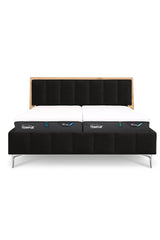 Design Bett LINES in Nappaleder