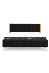 Design Bett LINES in Nappaleder