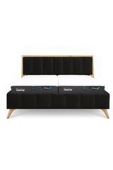 Design Bett LINES in Nappaleder