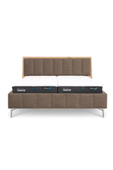 Design Bett LINES in Samtoptik