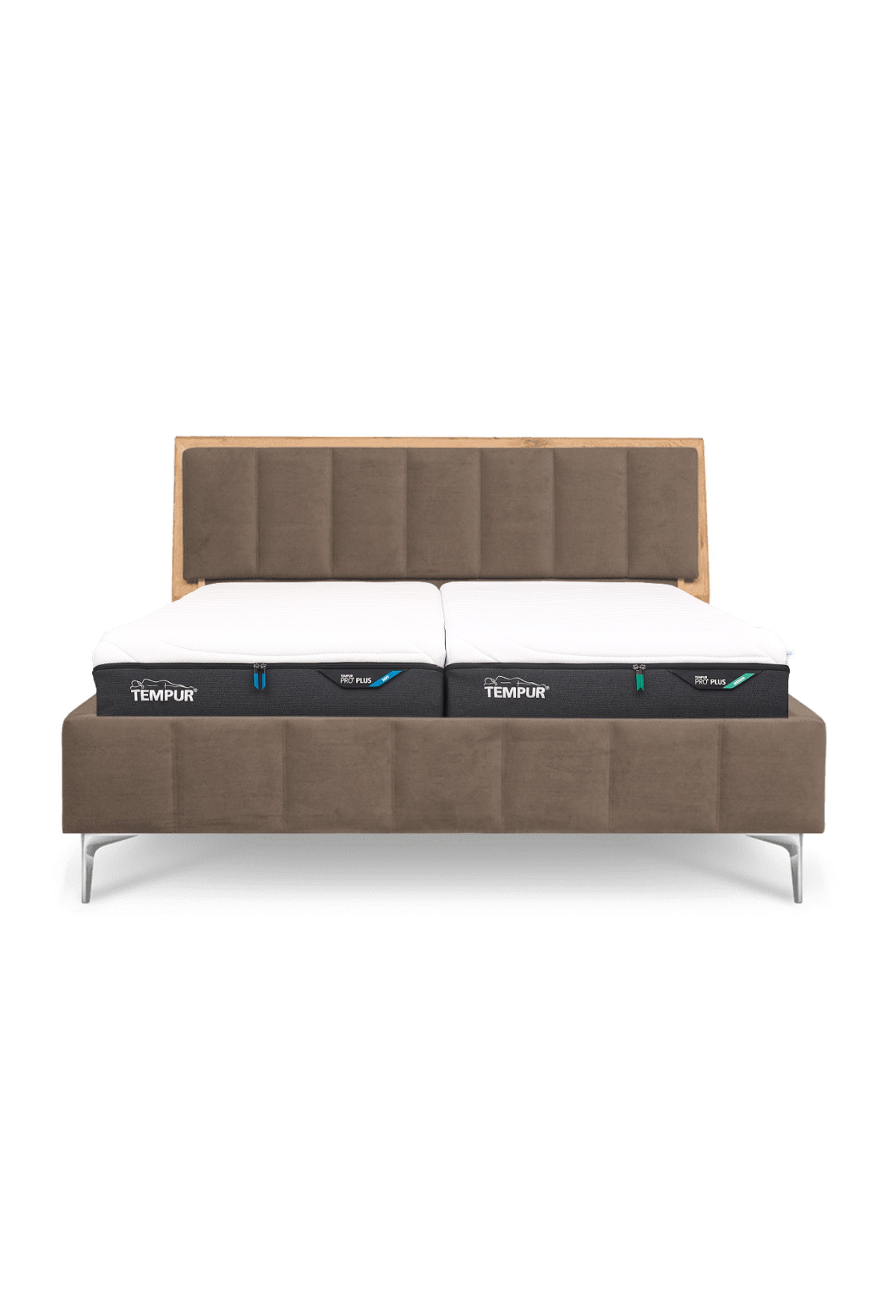 Design Bett LINES in Samtoptik