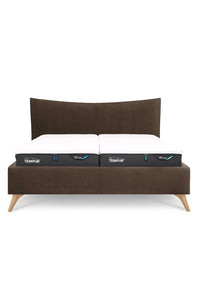 Design Bett PURE in Nappaleder